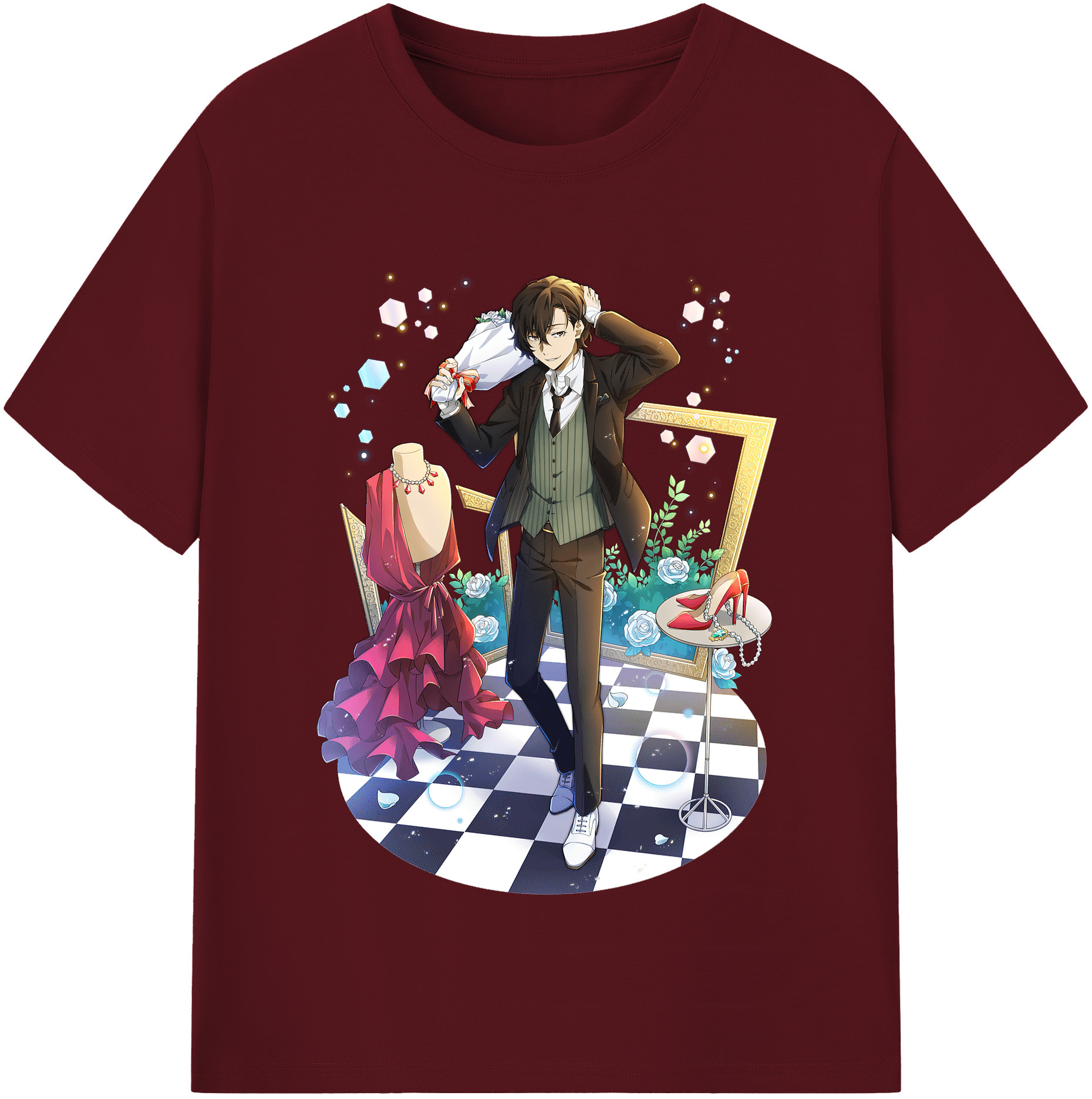 （画像用） 文豪ストレイドッグス Bungo Stray Dogs 綿100％半袖Tシャツ（フロントプリント）